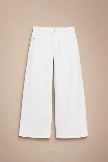 ZARA 화이트 와이드 레그 팬츠