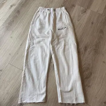 RVCA 스웨트 팬츠 AI044-722 화이트 S 면