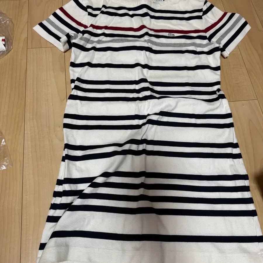 라코스테 스트라이프 원피스 36