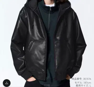 레더 터치 후드티 NT+E GU M GU UNIQLO