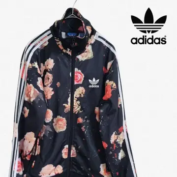 adidas Originals 올 패턴 꽃무늬 트랙 자켓 블랙 XL