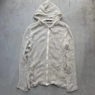archive 00s comme ca men linen hoodie