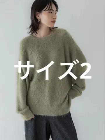 [ crewre ] 샤기 크루넥 루즈 니트