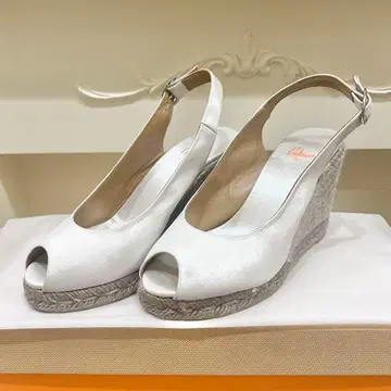 카스타니에르 에스파드리유 샌들 웨지솔