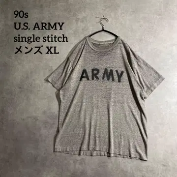 90s U.S. ARMY 밀리터리 티셔츠 싱글 스티치 남성용 XL