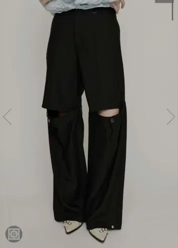 SLY CUT OUT REMAKE STRAIGHT 팬츠 블랙