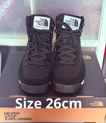 [새상품급] THE NORTH FACE 방수 트레킹 부츠 26cm 블랙