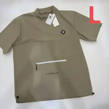 새상품 V12 골프웨어 반팔 셔츠 베이지