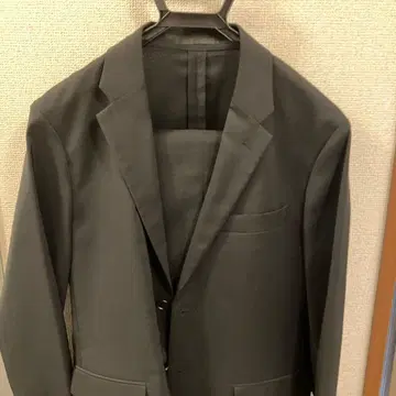 유니클로 감동 자켓 셋업 블랙