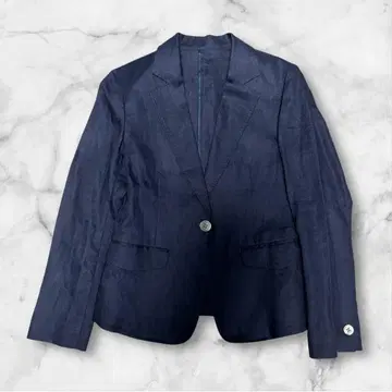 새상품급 린넨 100% 자켓 Spick&Span Noble 네이비