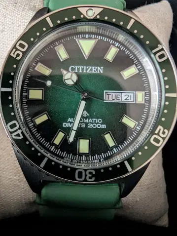 CITIZEN NY0121-09X 자동 와인딩 다이버즈 3년 보증 모델