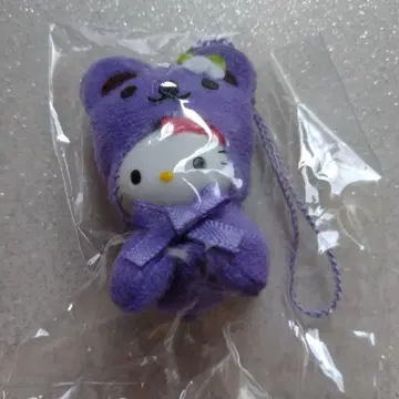 헬로키티 인형옷 곰 스트랩 지역 한정 산리오 레어 라벤더