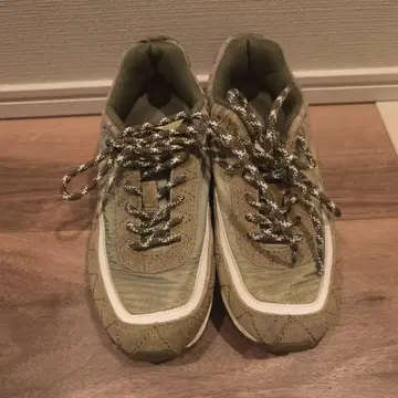 A.P.C. 아페쎄 여성용 스니커즈 카키 RUNNING JIM 23.5