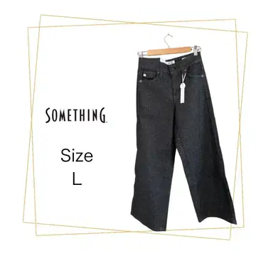 1486 SOMETHING 여성용 데님 팬츠 블랙 사이즈 L