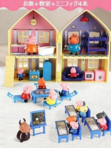 페파 피그 Peppa Pig 장난감 집 가족 4명 교실 세트