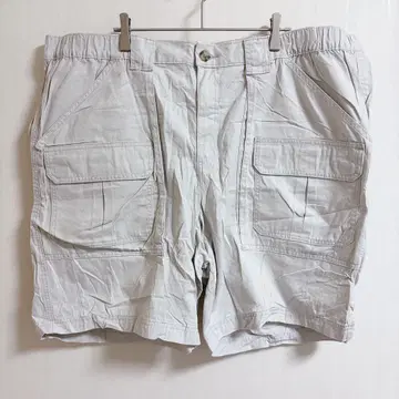크로프트 앤 배로우 하프 팬츠 숏 무지 빅 사이즈 화이트 면