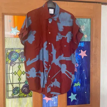 Paul Smith 남성용 반팔 셔츠 S SCREEN FLORA -
