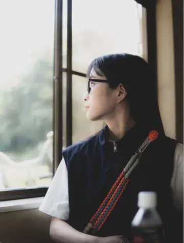 네이비 복조리형 백팩