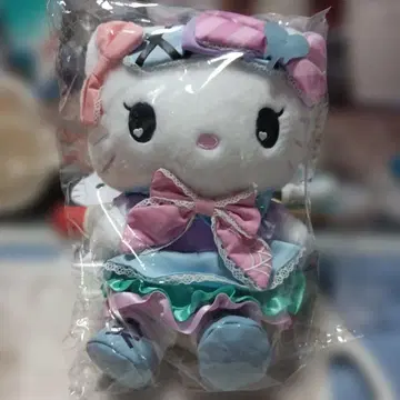 헬로키티 봉제 인형 파스텔 컬러 드레스 유니버셜 한정판