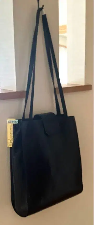 가죽 숄더백 블랙