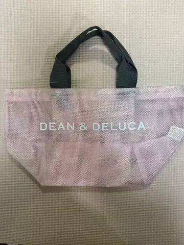 DEAN & DELUCA 메쉬 토트백 핑크