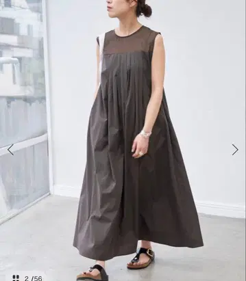 Spick & Span 스픽 앤 스팬 시어 요크 절개 원피스 36