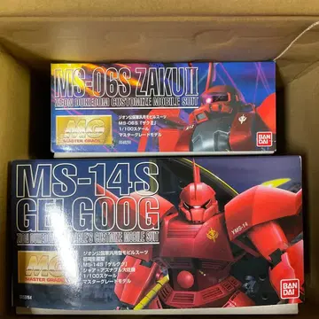 [ 최종 가격 인하 ] MG MS-06S 자쿠 II MS-14S 겔구그 2점
