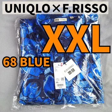 유니클로 F.RISSO 옥스퍼드 오버 사이즈 셔츠 블루 XXL