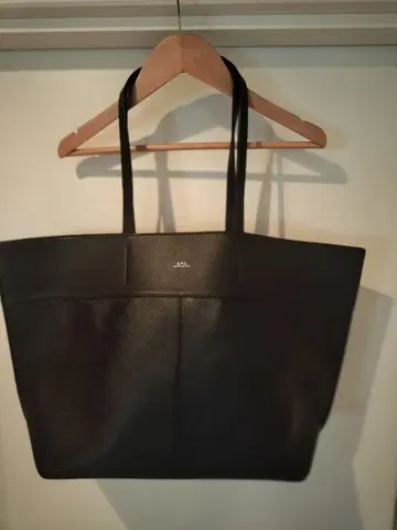 a.p.c Totally Tote Bag 블랙 가죽