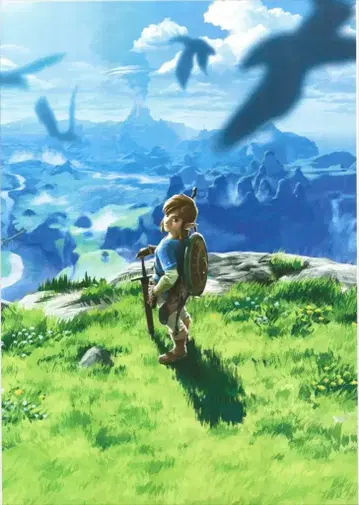 Nintendo 판매용 젤다의 전설 브레스 오브 더 와일드 B2 포스터