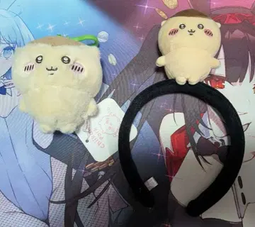 치이카와 밤만주 머리띠 봉제 인형