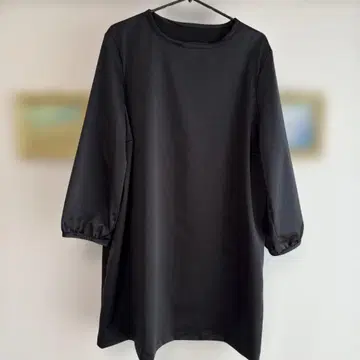 핸드메이드 여성용 블랙 튜닉 오부 소매
