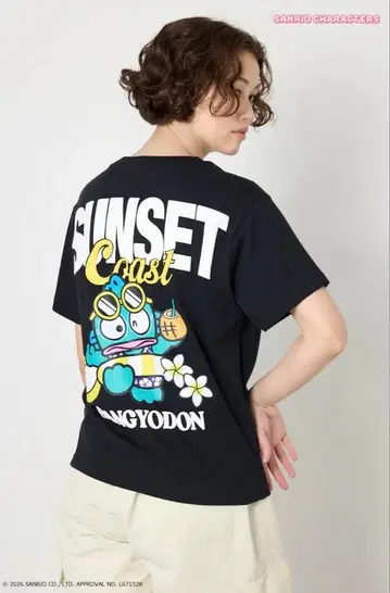 RODEO CROWNS x 한교동 티셔츠 블랙 산리오 콜라보