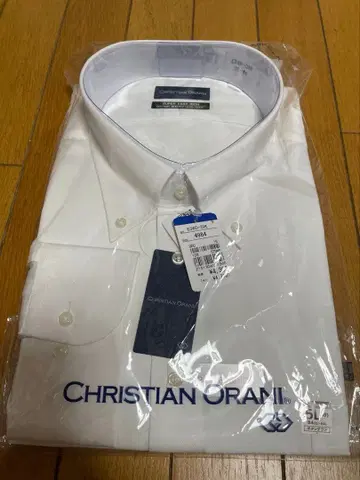 CHRISTIAN ORANI 남성용 긴팔 와이셔츠 5L 84 화이트