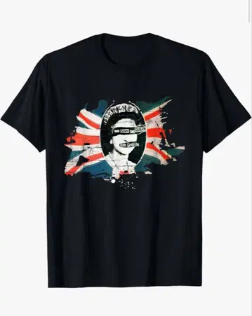 God Save The Queen T셔츠 블랙 XL