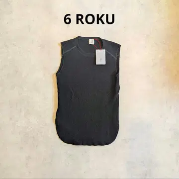 [새상품] 6(ROKU) 로쿠 UNITED ARROWS 와플 탱크탑