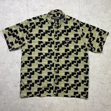 페레페레 PELLE PELLE 올 패턴 셔츠 가슴 포켓 B계 90s 00s