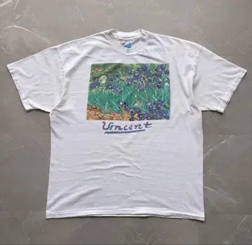 90s van Gogh 아트 T셔츠 아이리스 고흐