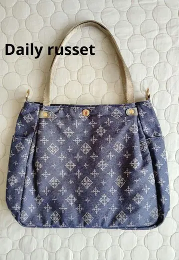 [ Daily russet ] 데님 토트백
