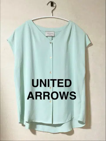 미사용!! UNITED ARROWS 슬리브리스 블라우스 라이트 그린
