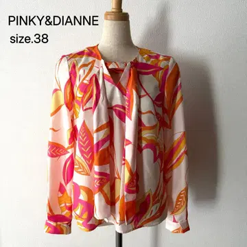 PINKY&DIANNE 추상 보타니컬 프린트 블라우스