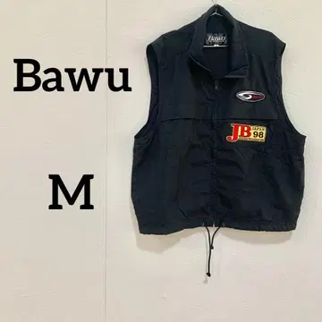 [ Bawu ] 낚시용 조끼 메쉬 와펜 블랙 M