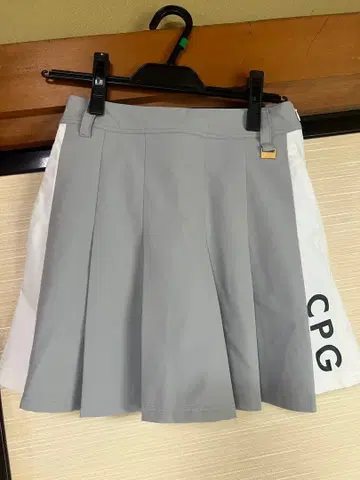 CPG 여성용 골프 스커트 그레이 화이트