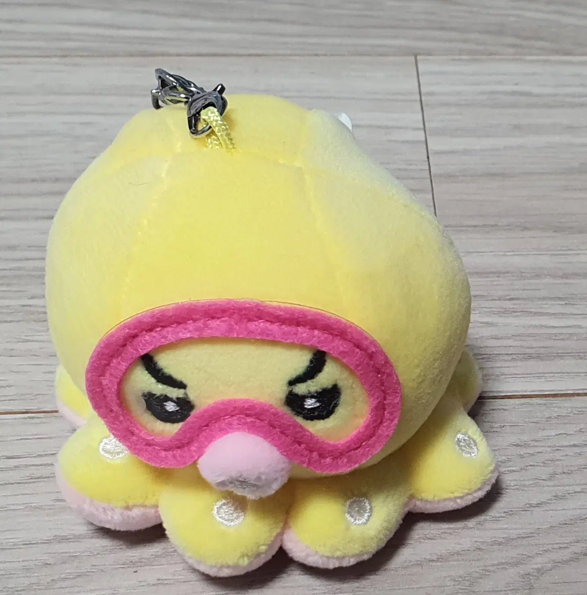 노란색 문어 인형 스노클링 마스크