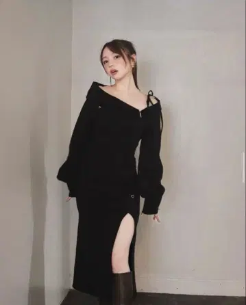 [ 정품 ] ANDMARY Carina slit dress