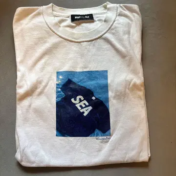 WIND AND SEA T셔츠 화이트 L