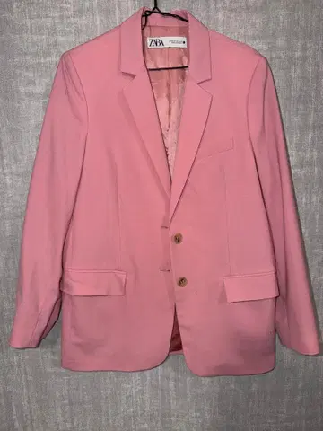 ZARA 테일러드 자켓 핑크