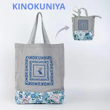 [ KINOKUNIYA ] 리버티 프린트 에코백 그레이