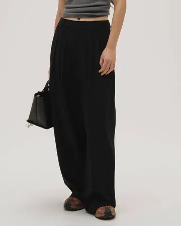 todayful Dry Touch Tuck Trousers 블랙 36