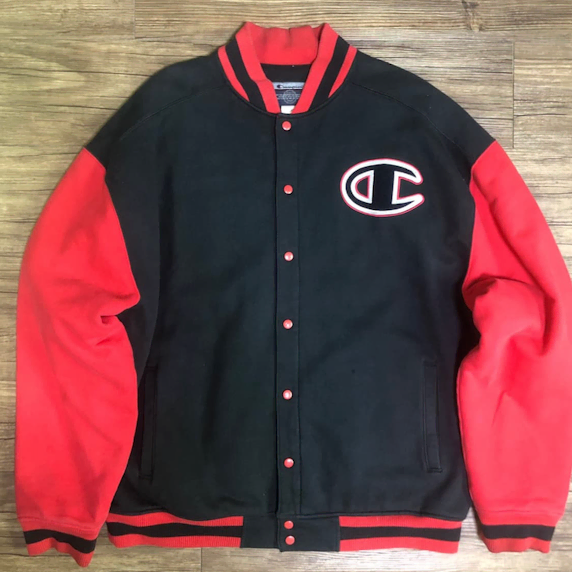 챔피온(Champion) 빅로고 스웨트 바시티 자켓